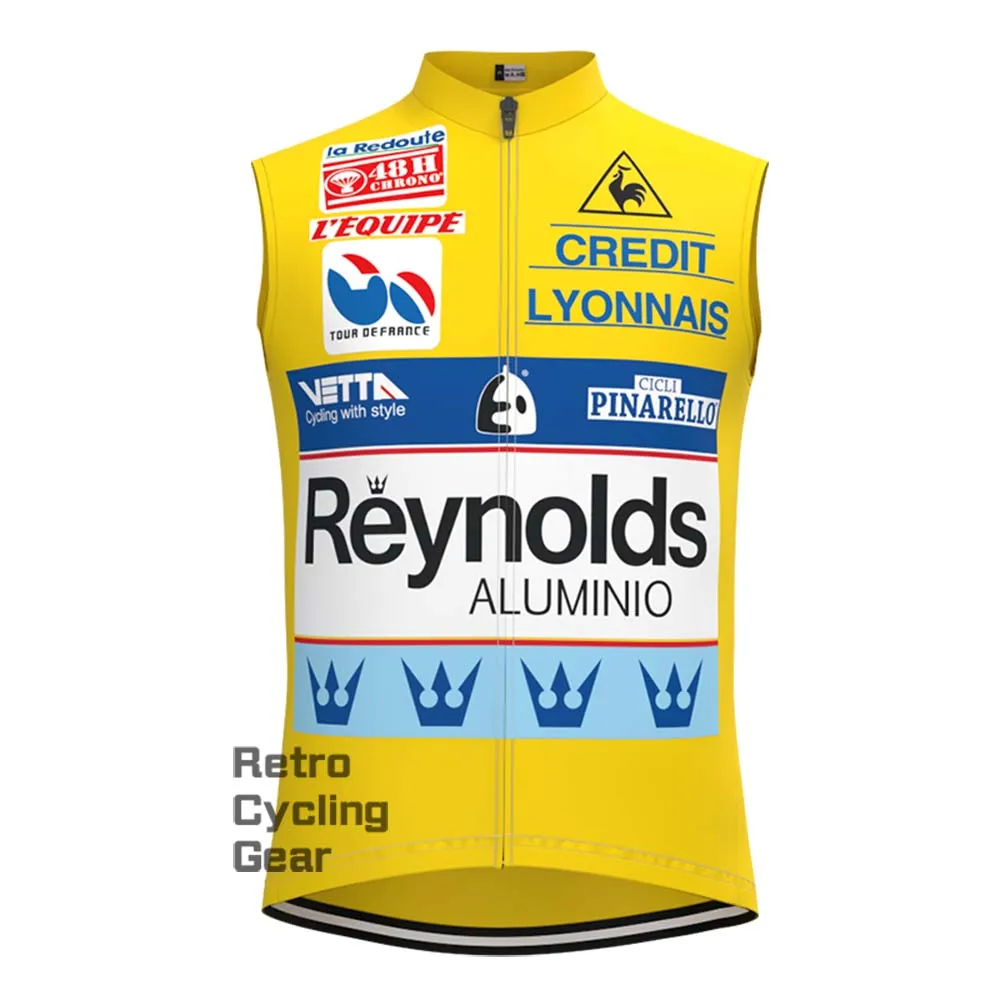 1990s yellow Reynolds Retro Cycling Vest