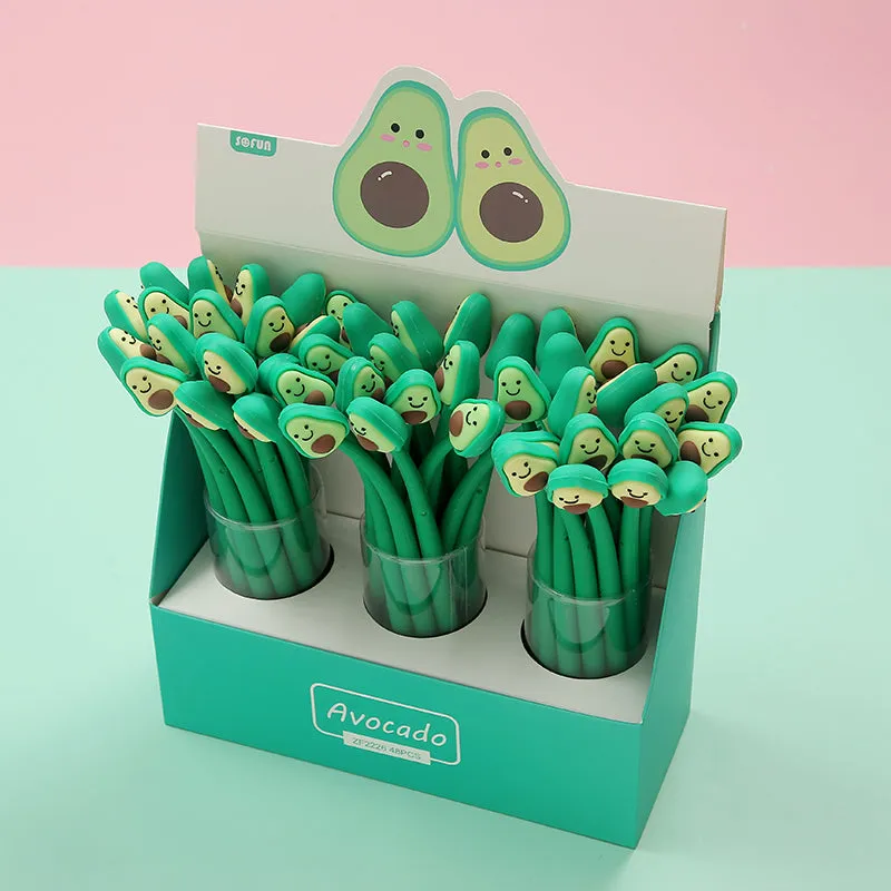 22375 AVOCADO WIGGLE BUDDY GEL PEN-48