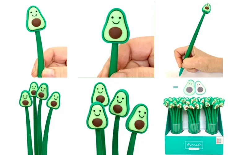 22375 AVOCADO WIGGLE BUDDY GEL PEN-48