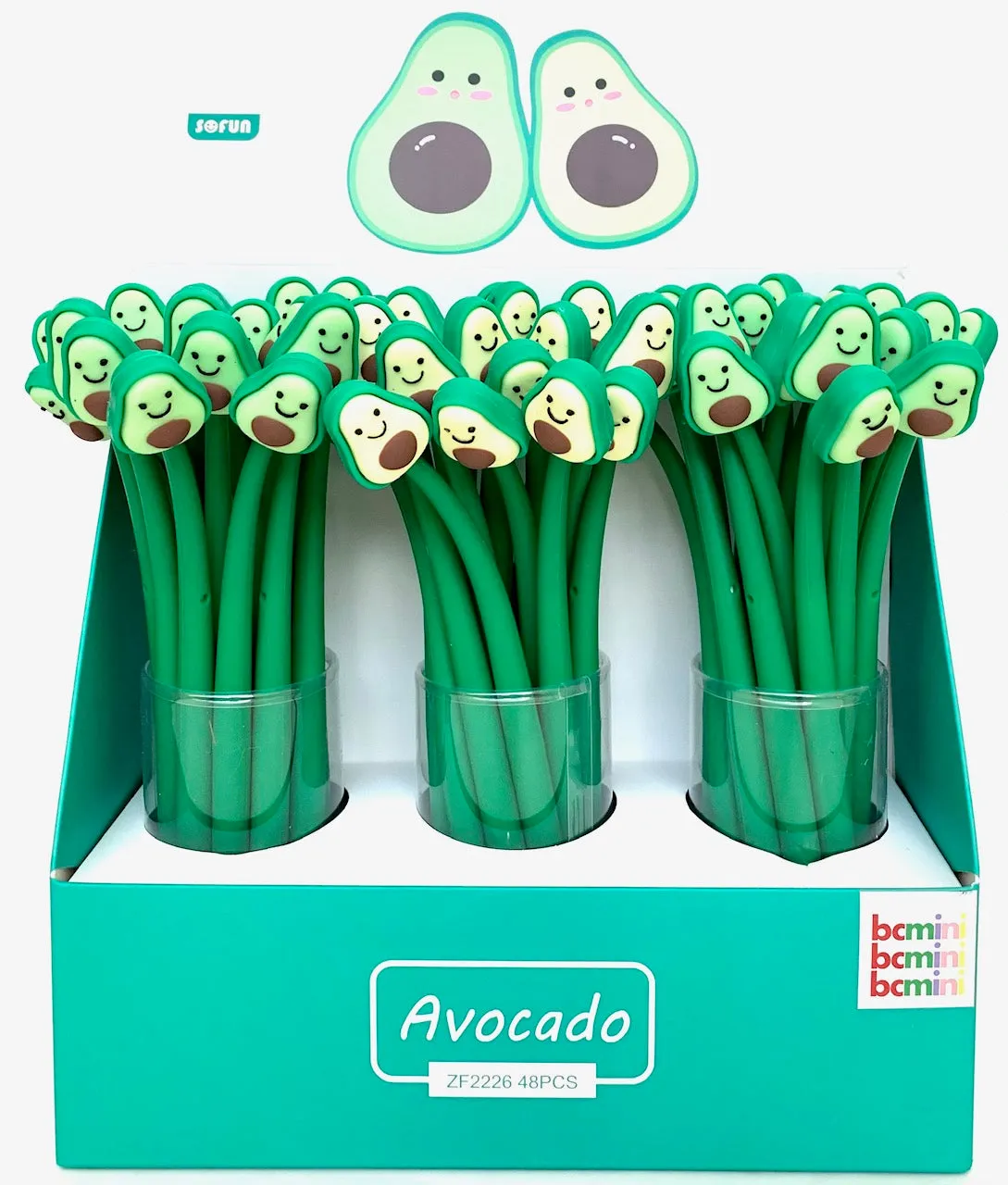 22375 AVOCADO WIGGLE BUDDY GEL PEN-48