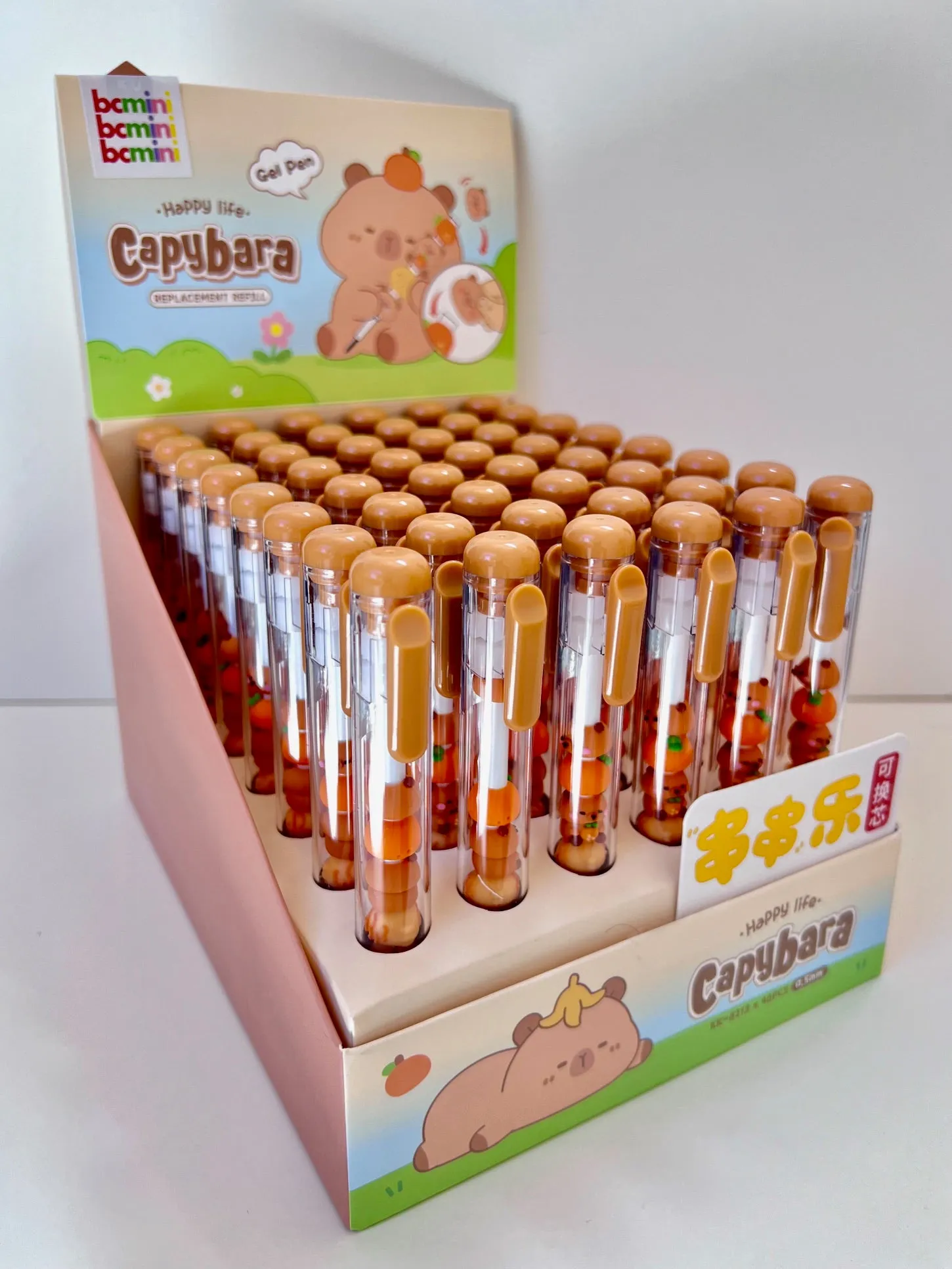 22647 CAPYBARA STACK GEL PEN-48