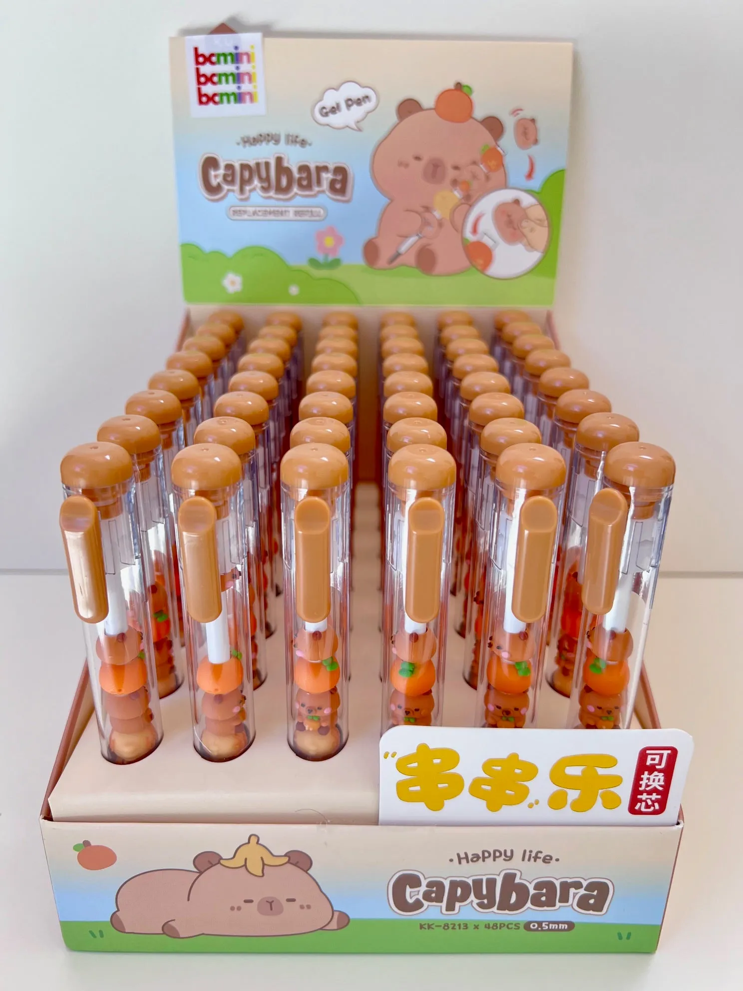 22647 CAPYBARA STACK GEL PEN-48