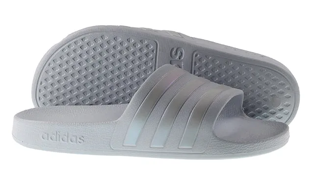 Adidas Womens Adilette Aqua Halo Blue