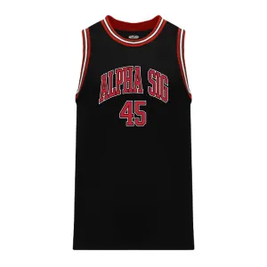 Alpha Sig Black Basketball Jersey