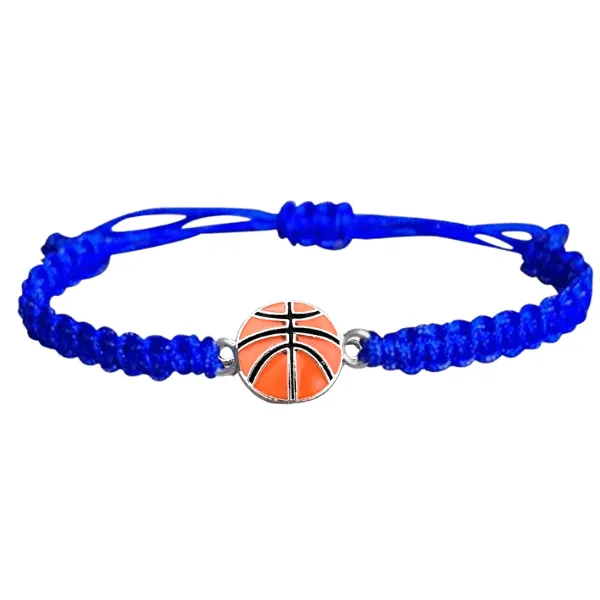 Basketball Charm Rope Bracelet - Pick Color