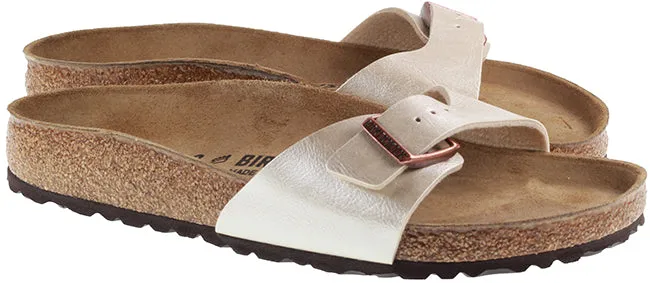 Birkenstock Womens Madrid BF Graceful Pearl White