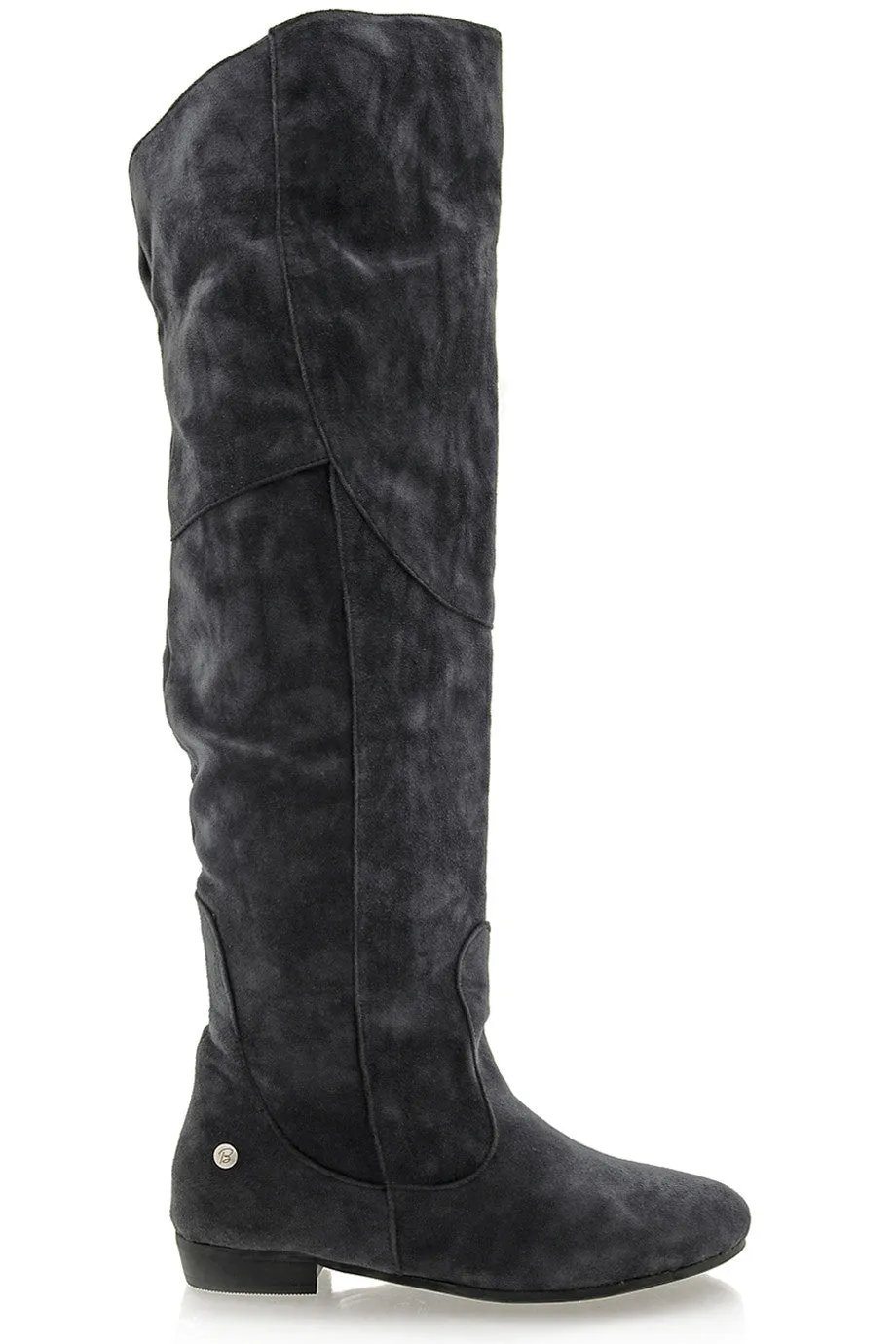 BLINK LANIE Dark Grey Thigh Boots