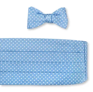 Blue/White University Dots Cummerbund Set - CB2386