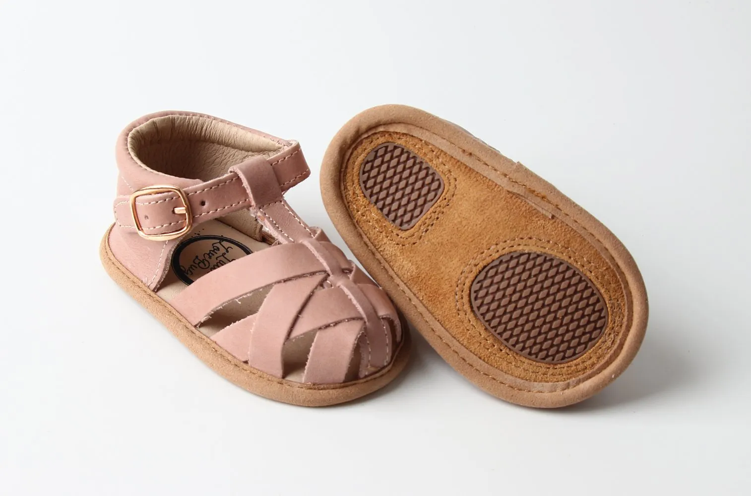 Blush Closed Toe Sandal {Premium Leather}