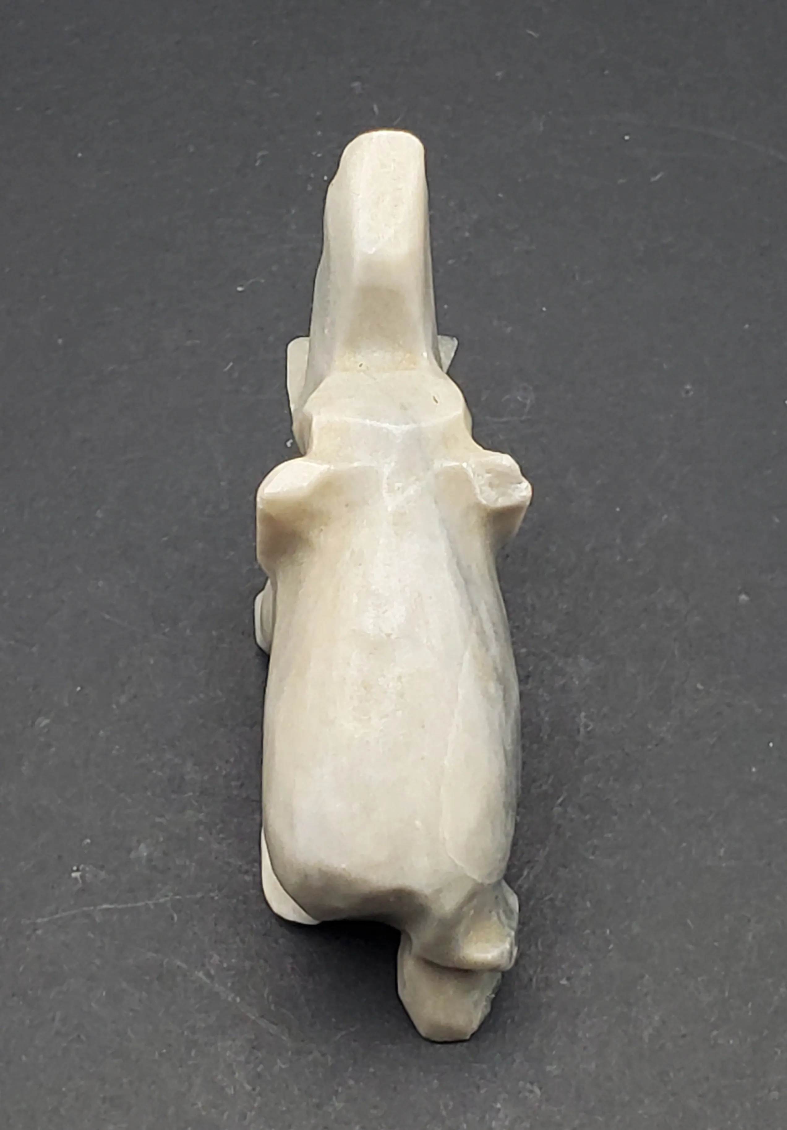 Carved Stone Elephant Figurine - CHIPPED