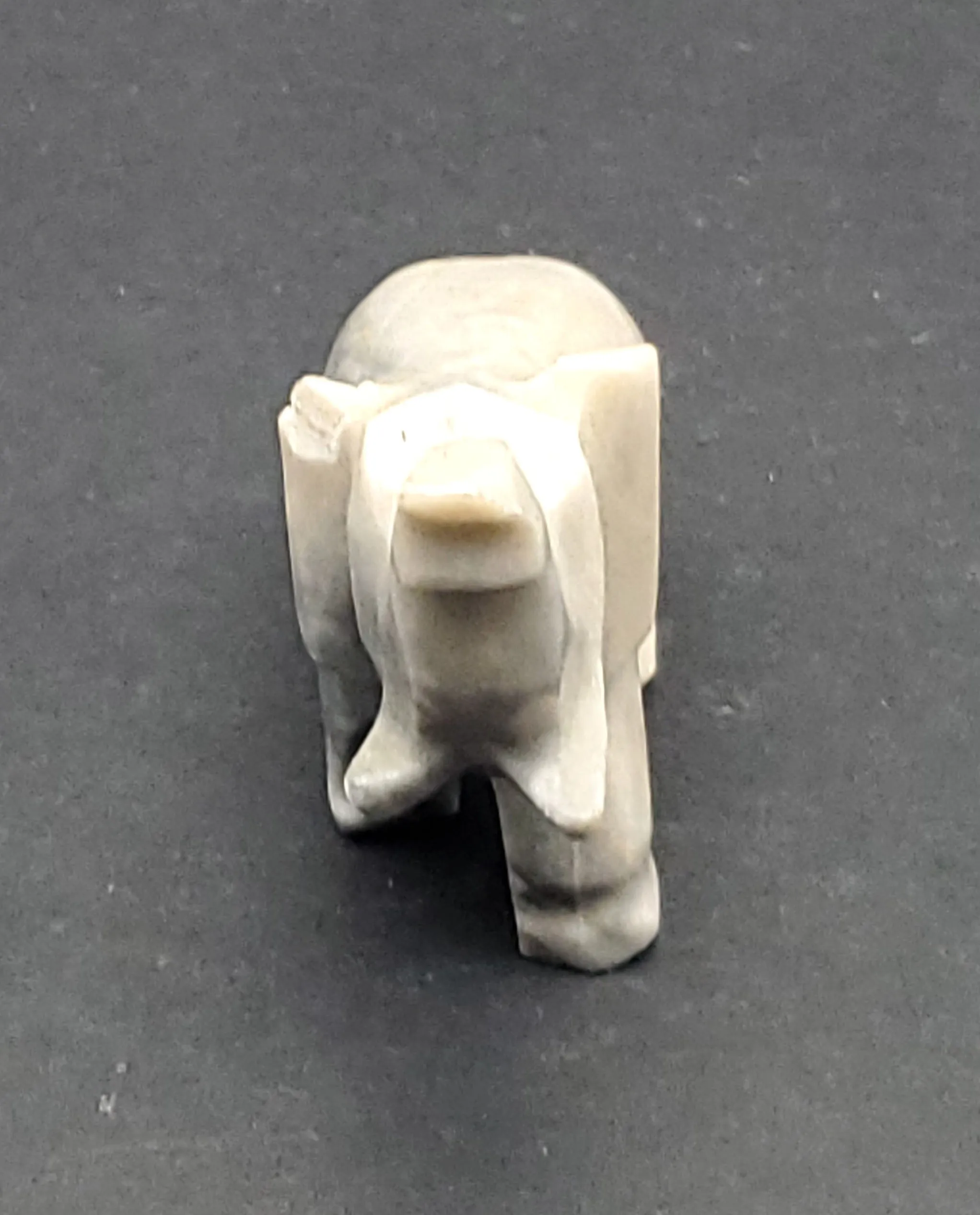 Carved Stone Elephant Figurine - CHIPPED