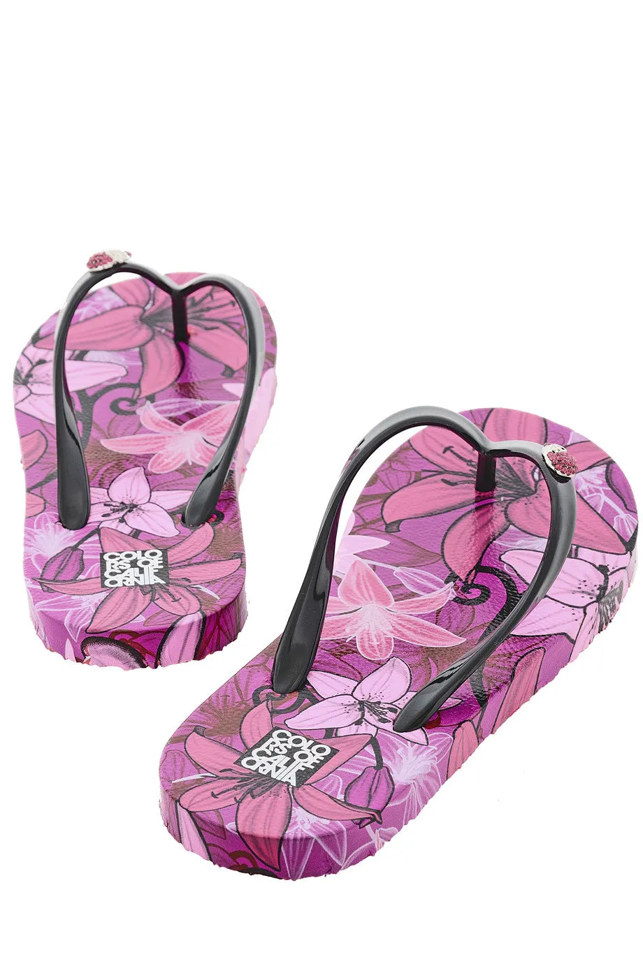 COLORS OF CALIFORNIA FLOWER POWER Flip Flops