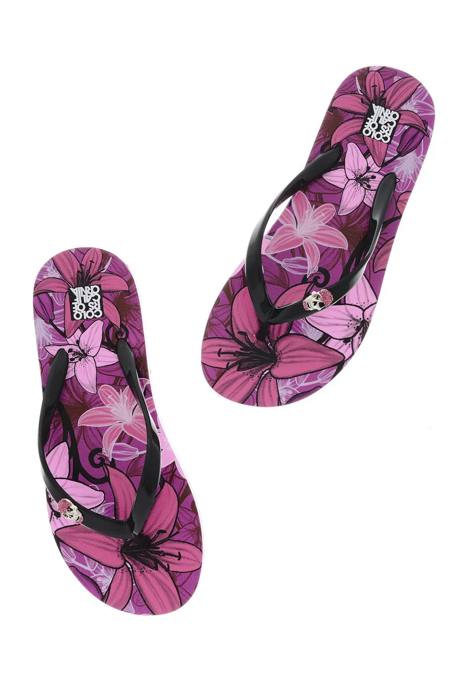 COLORS OF CALIFORNIA FLOWER POWER Flip Flops