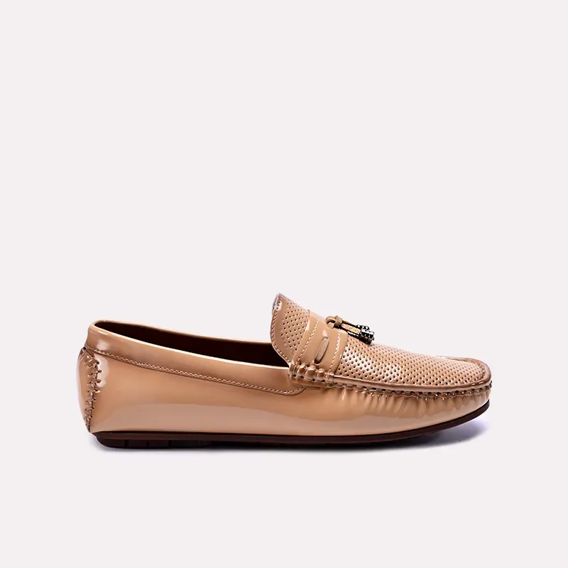 Crispin Mustard Perforated Tassel Loafers 0130860