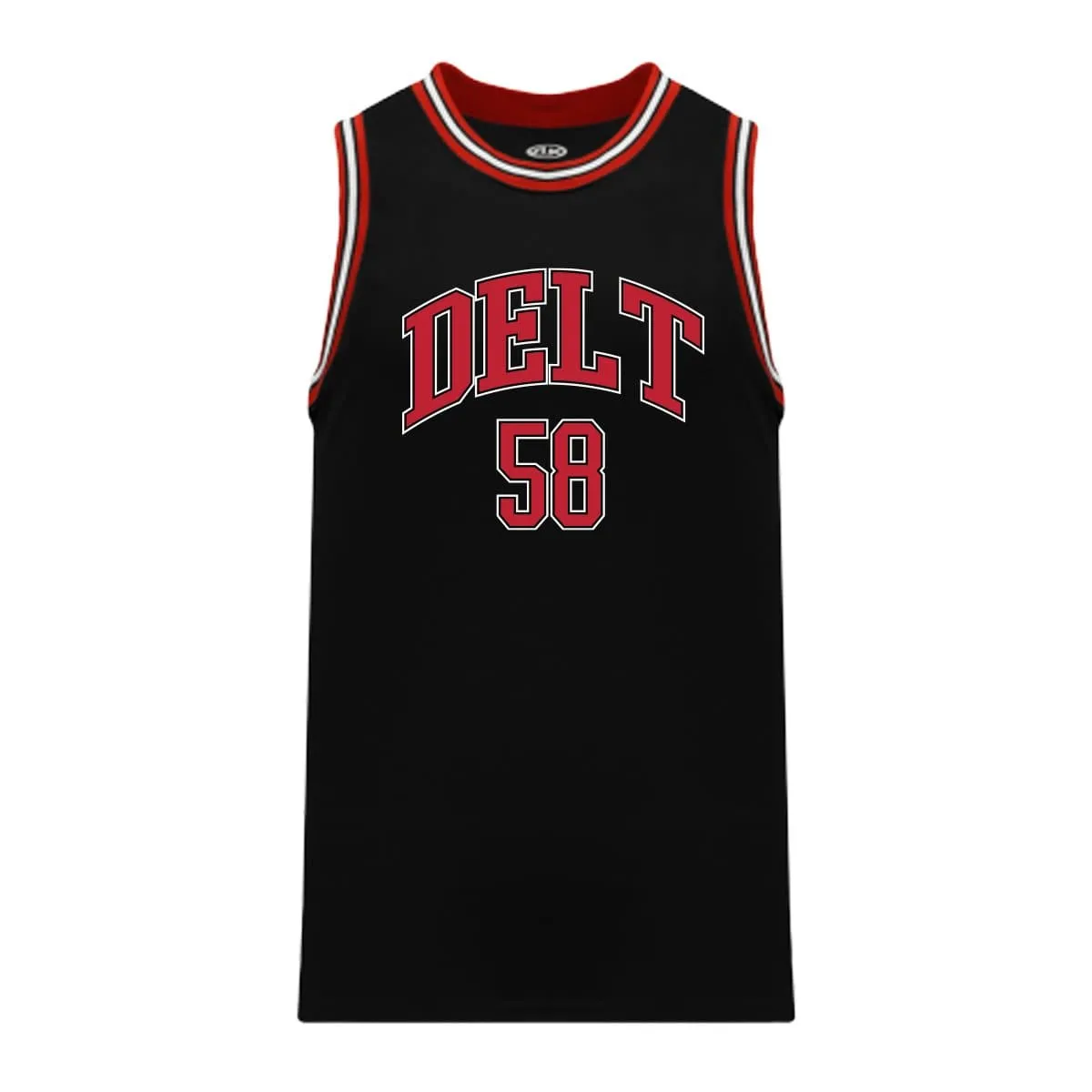 Delt Black Basketball Jersey