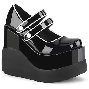 Demonia VOID-37 | Black Patent Leather Mary Janes