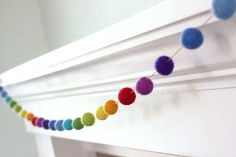 Design Your Own Felt Ball Garland