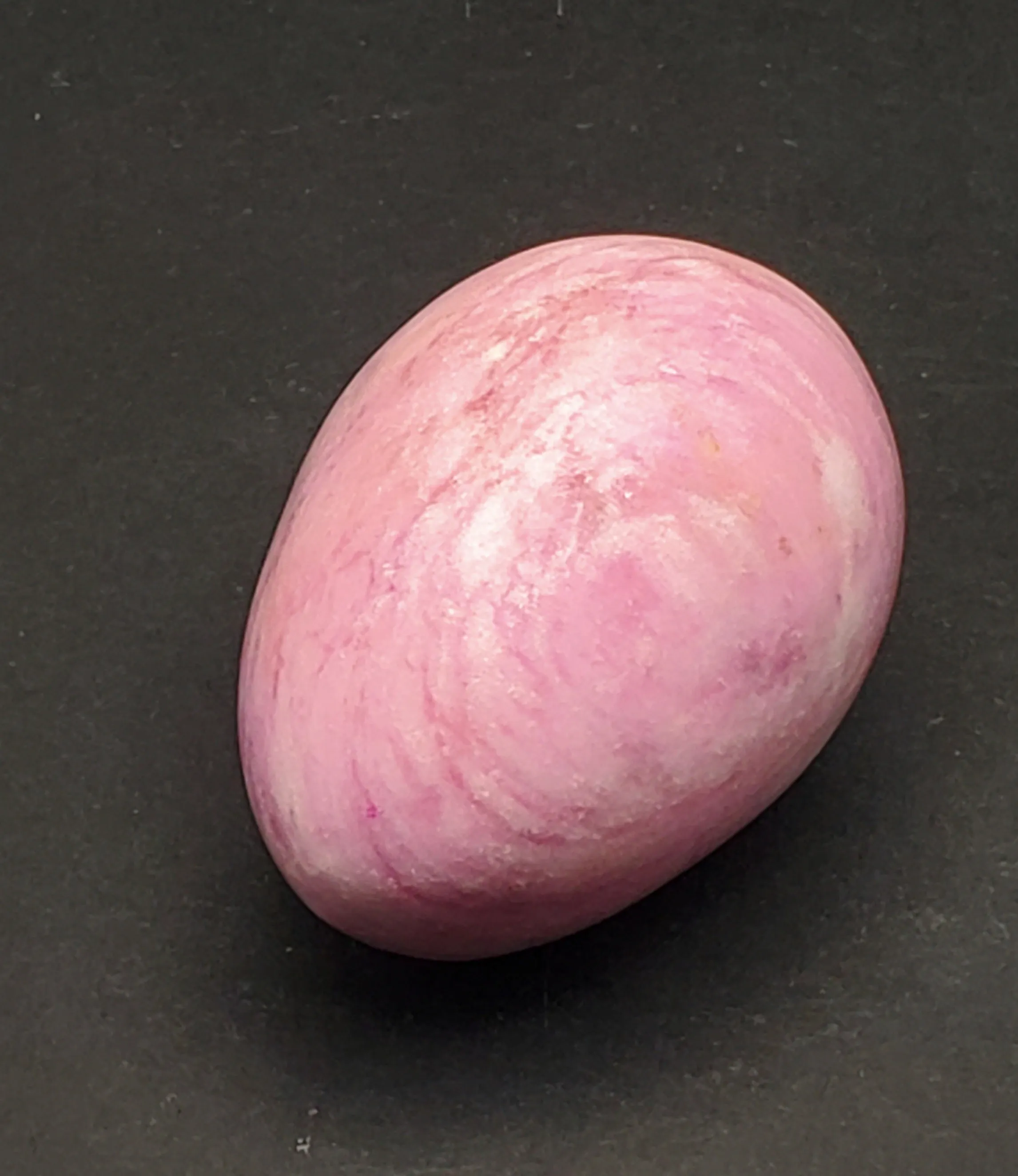 Dyed Pink Polished Stone Egg