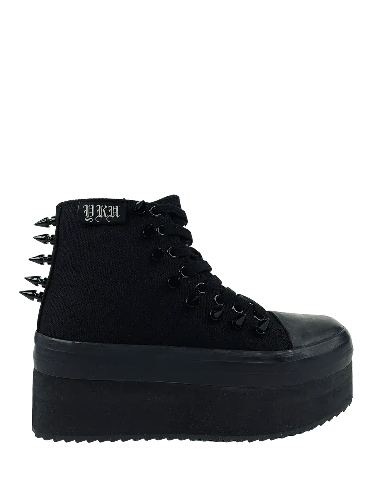 ELEVATION SPIKE BLACKOUT PLATFORM SNEAKERS