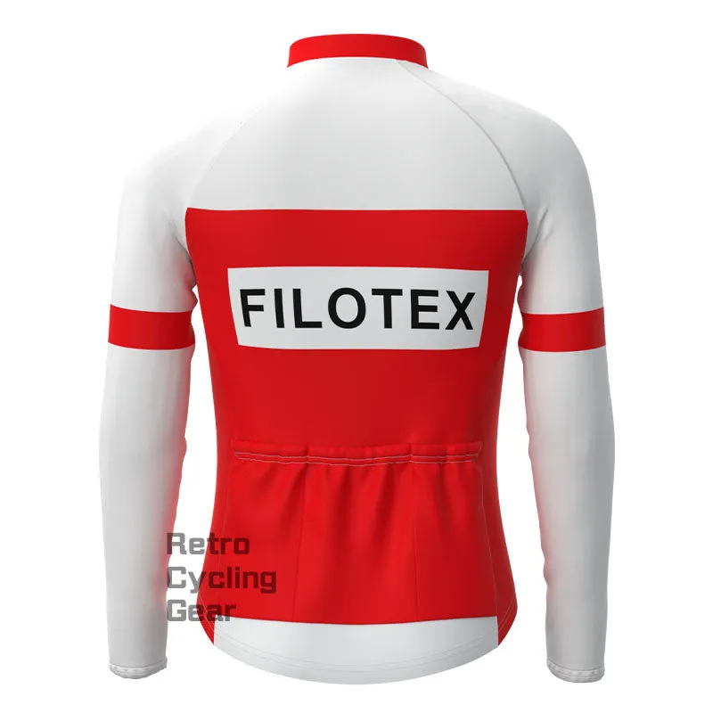 Filotex Red Fleece Retro Long Sleeves Jerseys