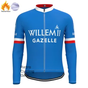 Gazelle Fleece Retro Long Sleeves Jerseys