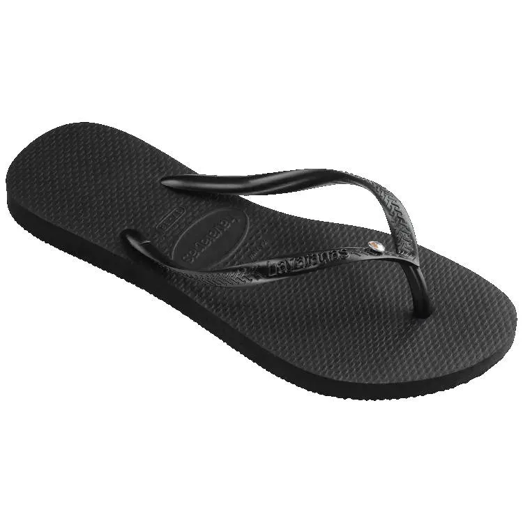 Havaianas Womens Slim Crystal SW II Sandal Black