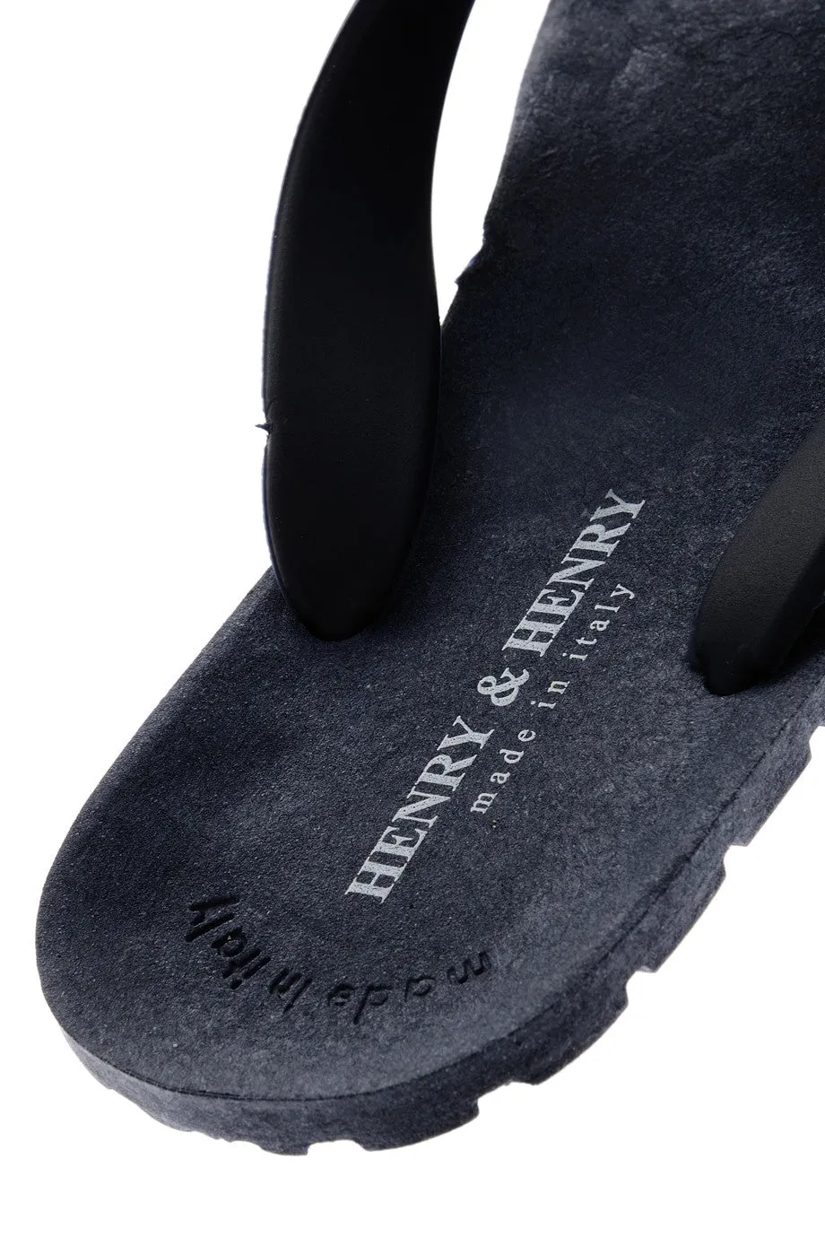 HENRY & HENRY FLIPPER Navy Blue Flip Flops