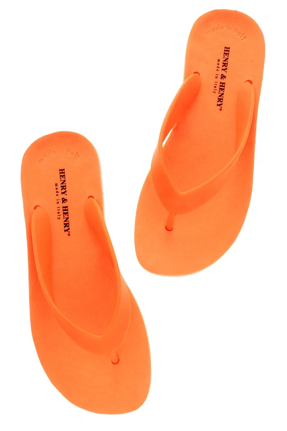 HENRY & HENRY FLIPPER Orange Fluo Flip Flops