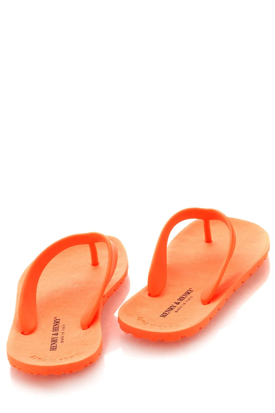 HENRY & HENRY FLIPPER Orange Fluo Flip Flops