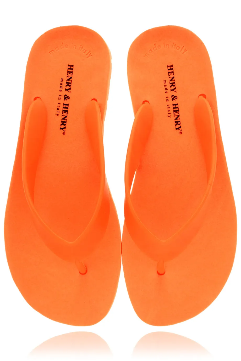 HENRY & HENRY FLIPPER Orange Fluo Flip Flops