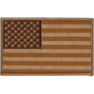 Hot Leathers PPA7032 Brown American Flag 5" Patch