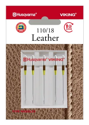 HUSQVARNA® VIKING® Leather Needles Size 110/18 5-Pack