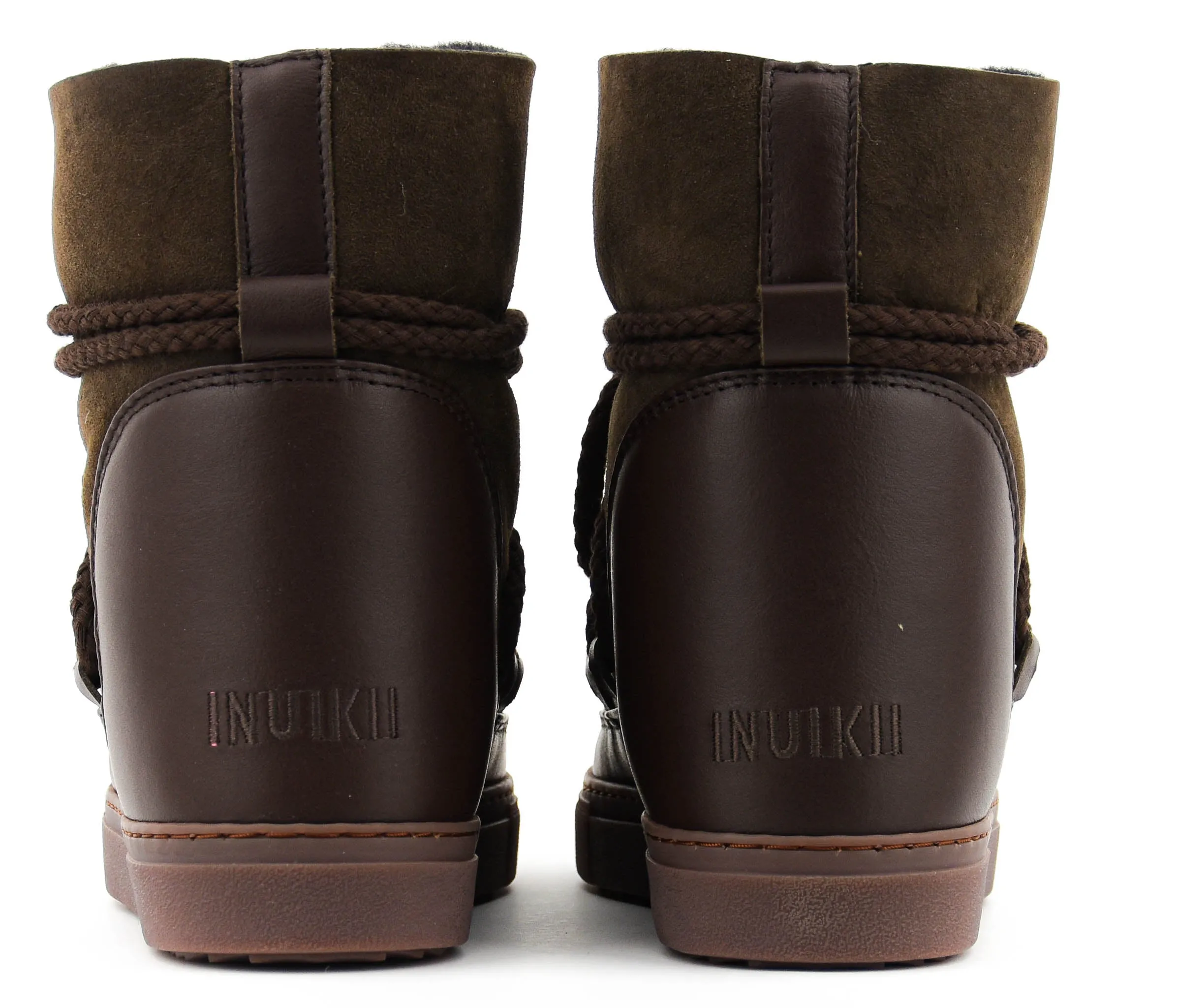 INUIKII CLASSIC WEDGE DARK BROWN