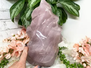 Lavender Rose Quartz Flame