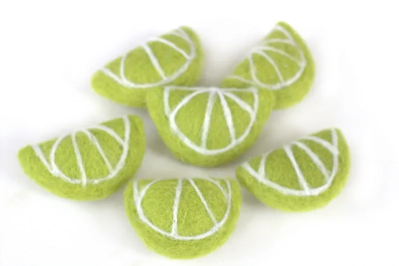 Lime Slices Fruit Shapes