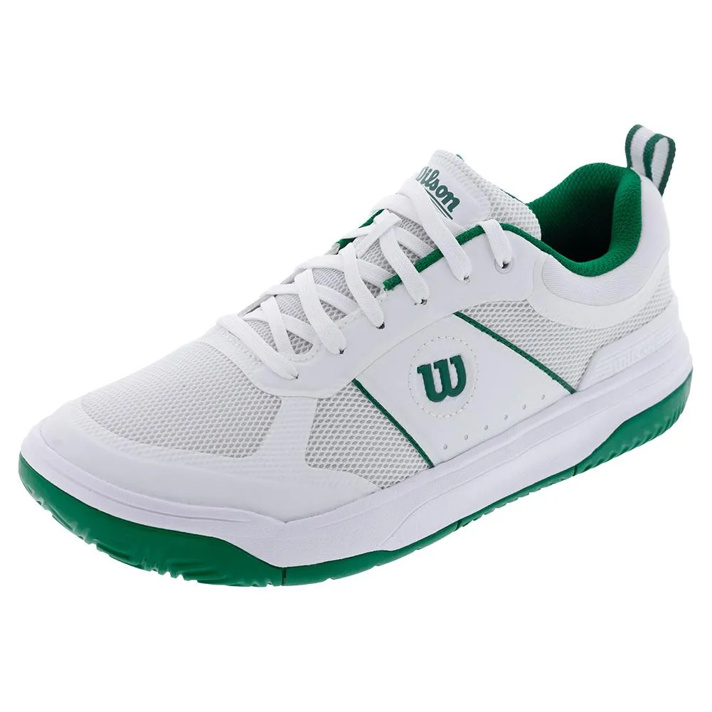 Men`s Pickle Pro Pickleball Shoes White and Bosphorus