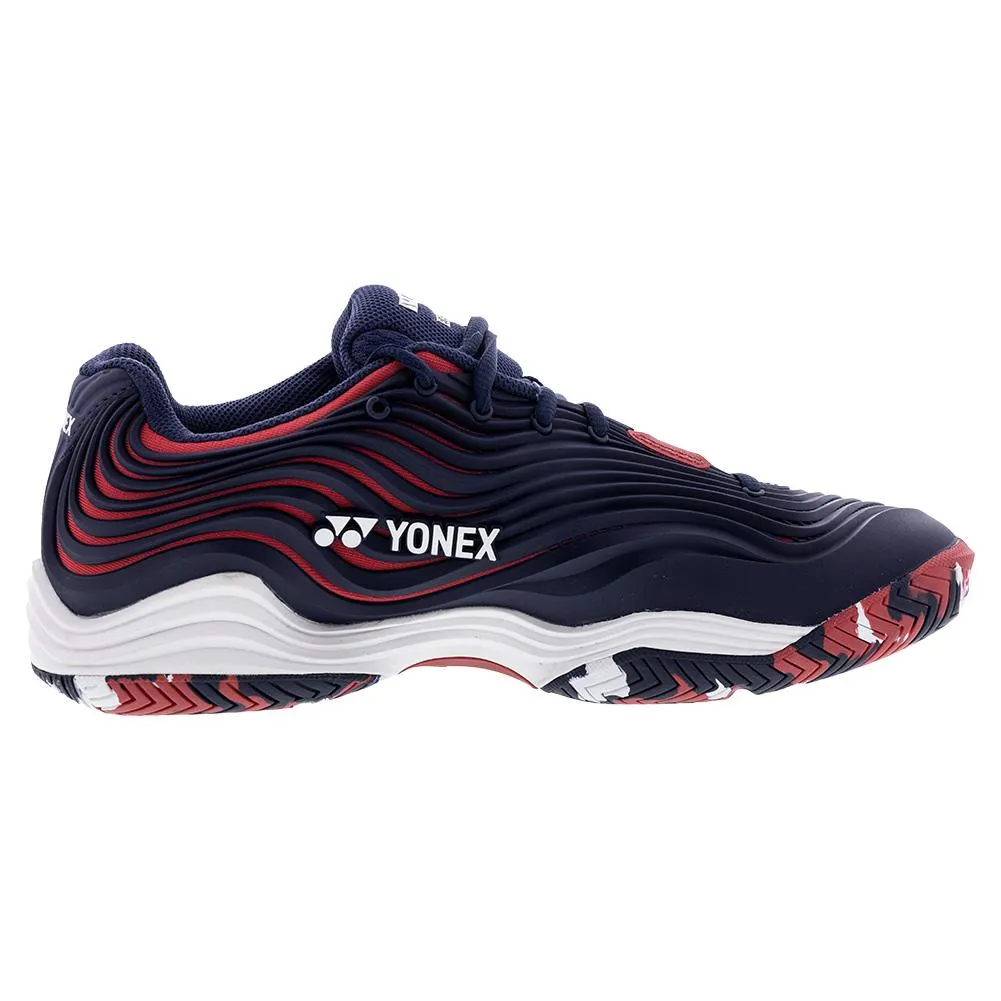 Men`s Power Cushion Fusionrev 5 Tennis Shoes Navy and Red