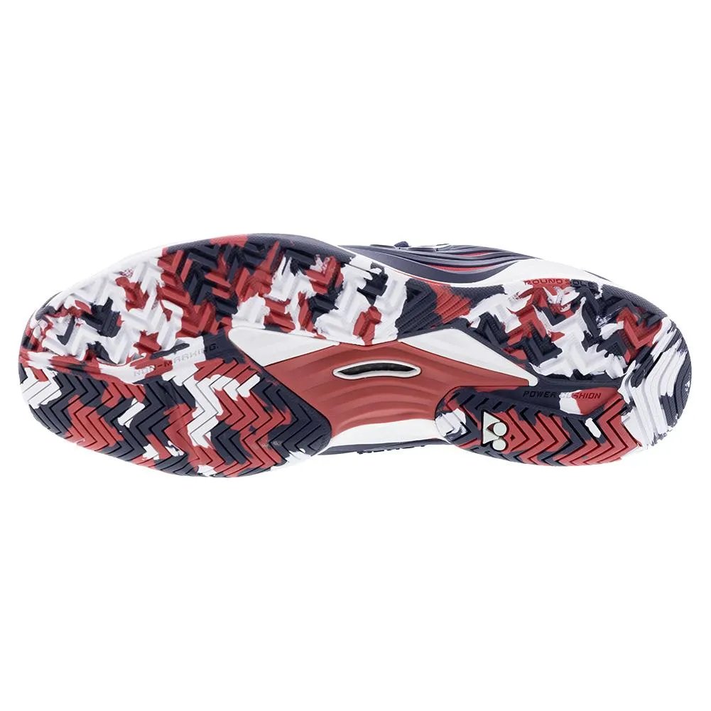 Men`s Power Cushion Fusionrev 5 Tennis Shoes Navy and Red