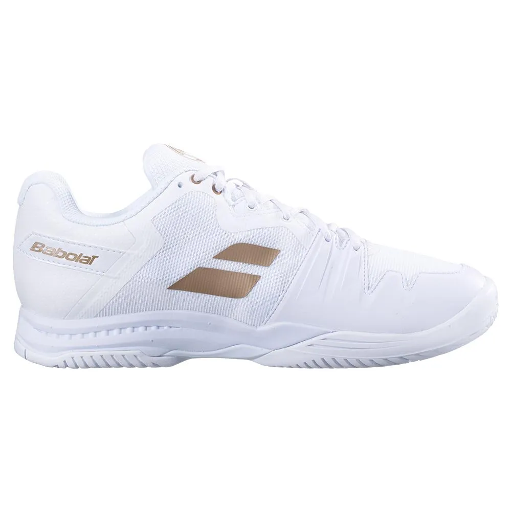 Men's SFX 3 All Court Wimbledon Tennis Shoes White and Gold