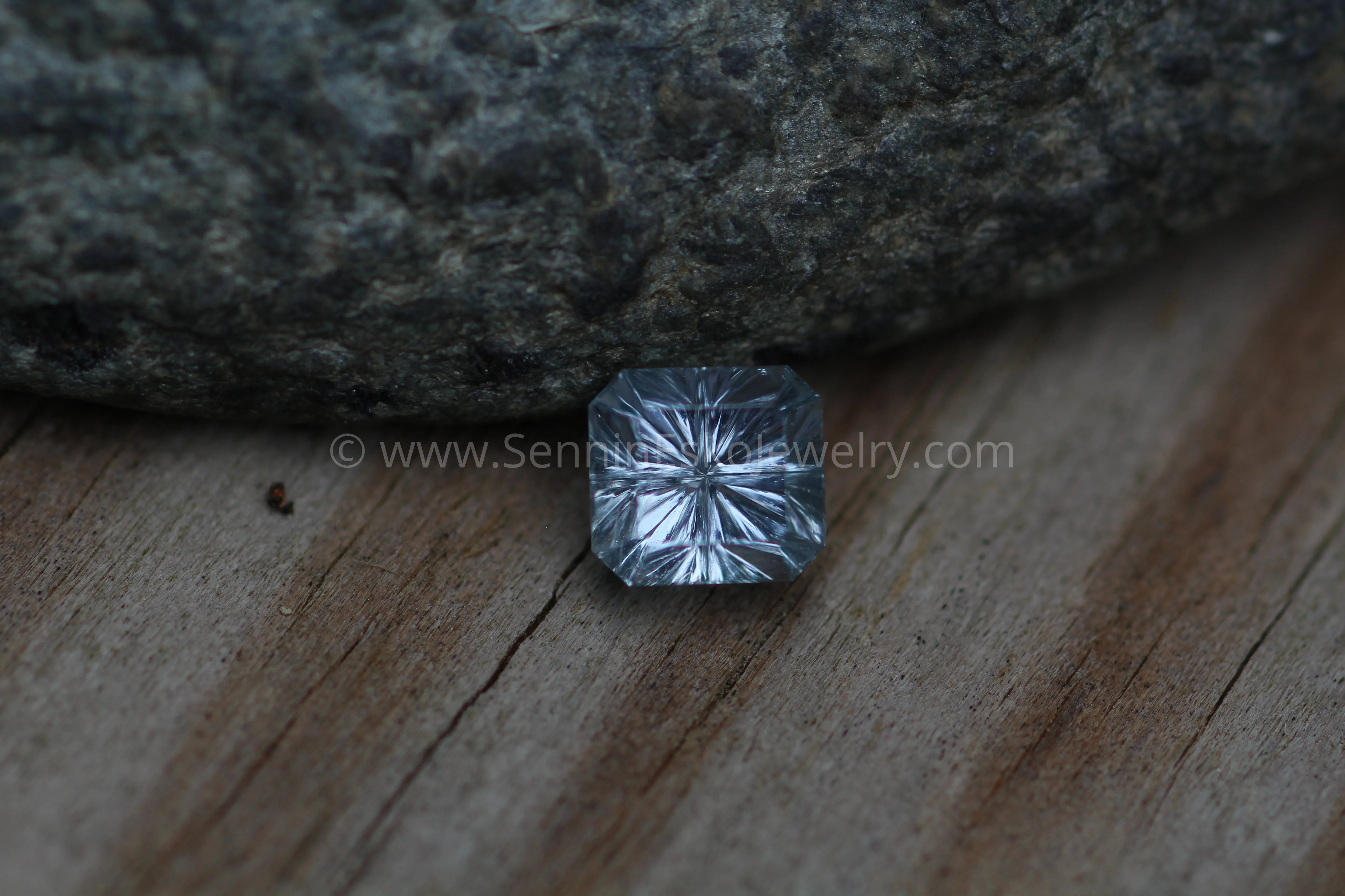 Montana Sapphire 5.7x5.4mm, 1.5 Carats - Inverted Fantasy Carved