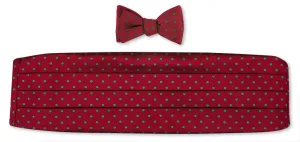 Red/ Green Vero Dots Cummerbund Set - CB2011