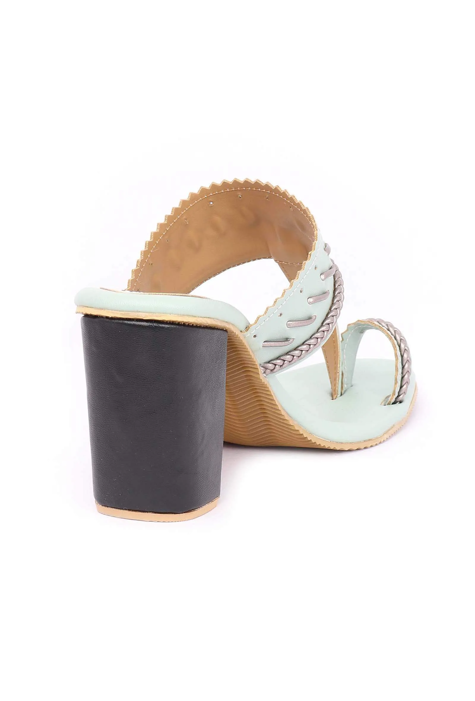 Sea Green Cruelty-Free Leather Sandals