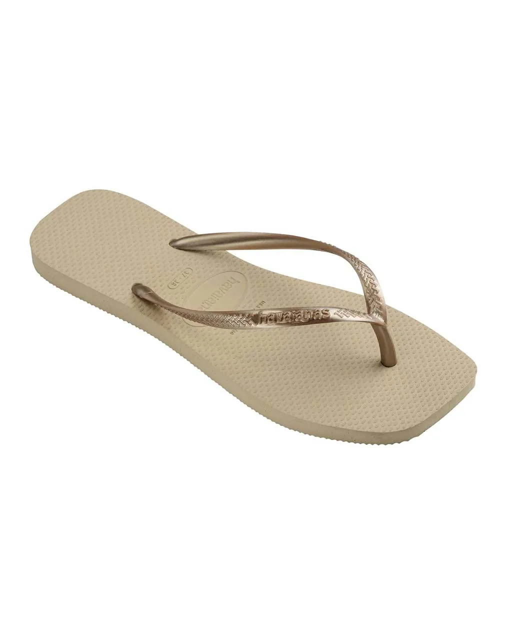 Slim Square Sandal - Sand Grey