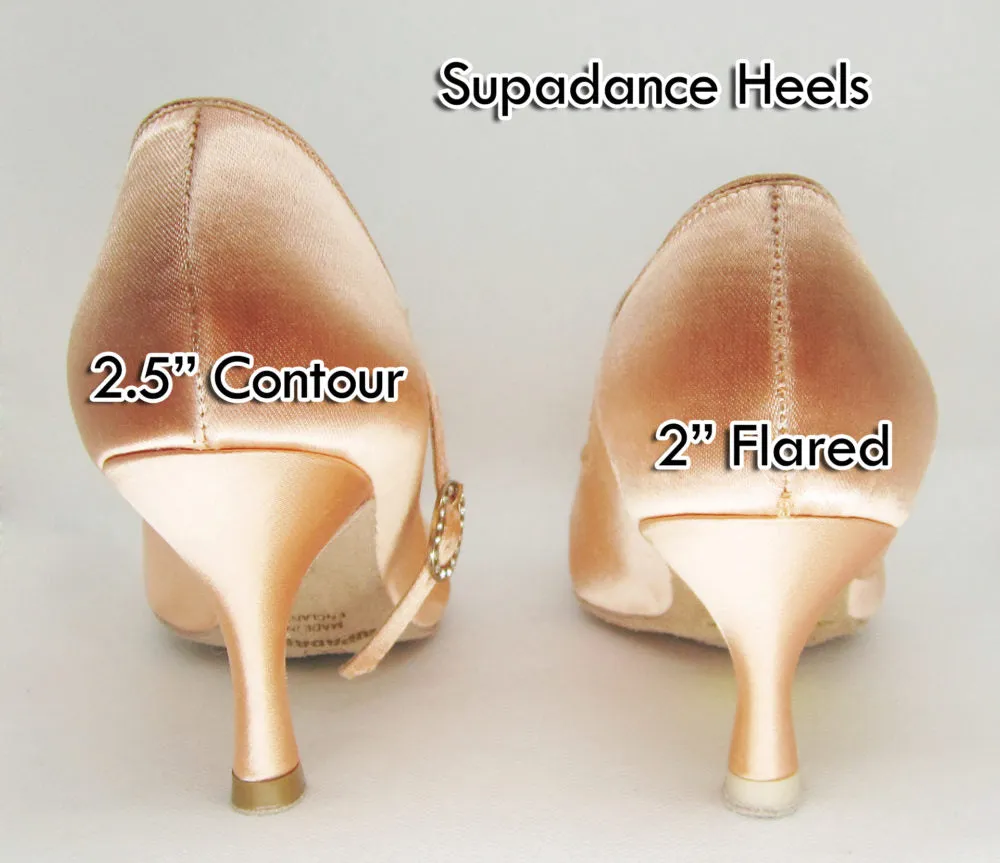 Supadance, 1012, Flesh Satin, 2.5” Contour Heel