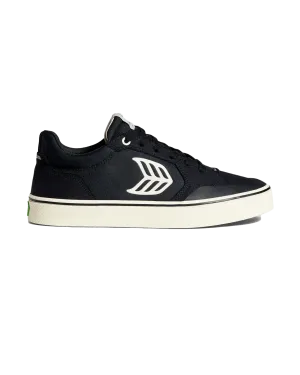 The Vallely Skate Shoes in Black & Ivory