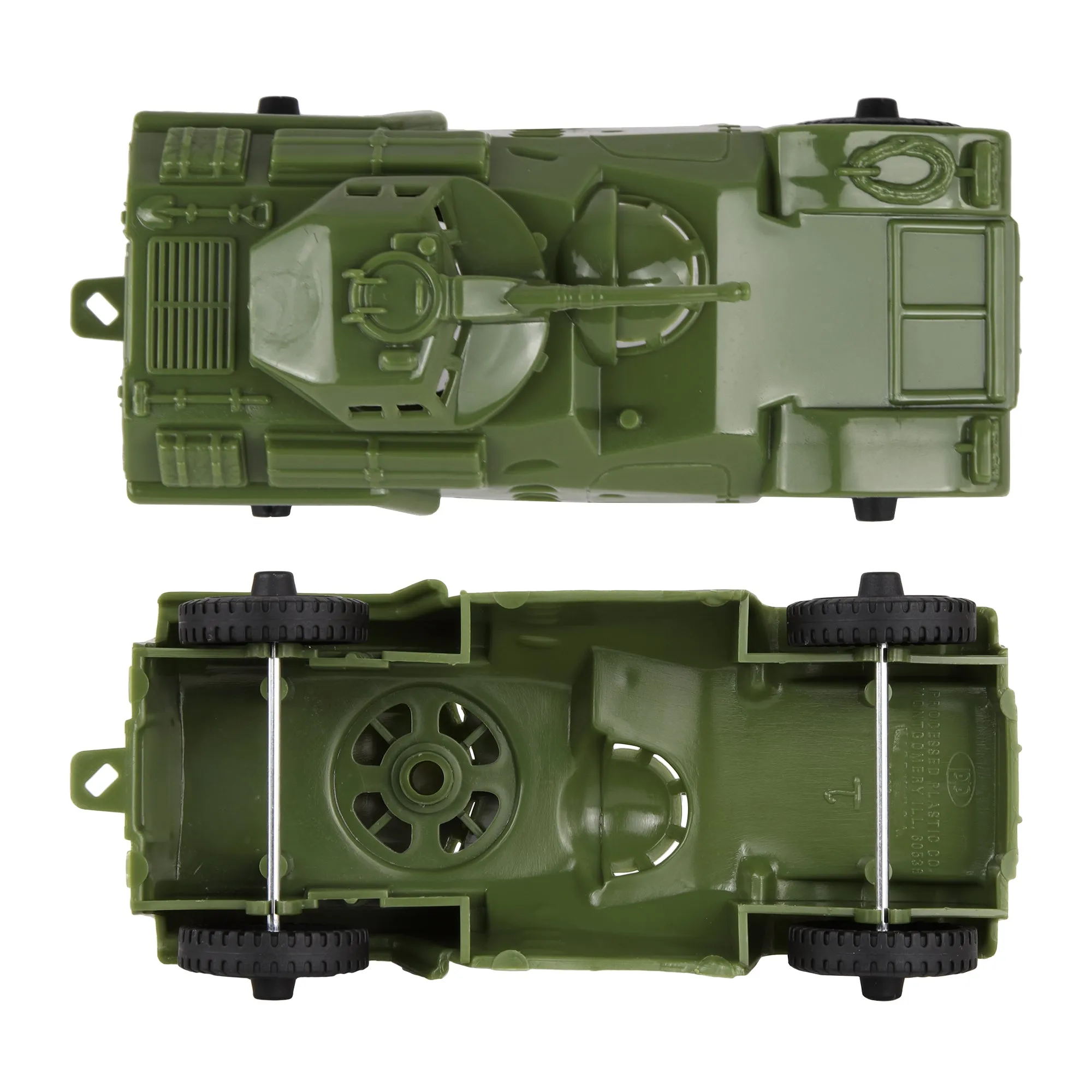 TimMee RECON PATROL Armored Cars - OD Green Plastic Army Men Scout Vehicles