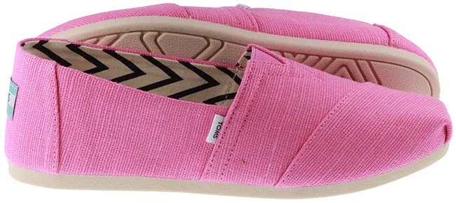 Toms Shoes Womens Heritage Canvas Alpargata Pink