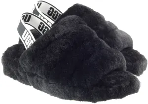 Ugg Boots Womens Fluff Yeah Slide Black