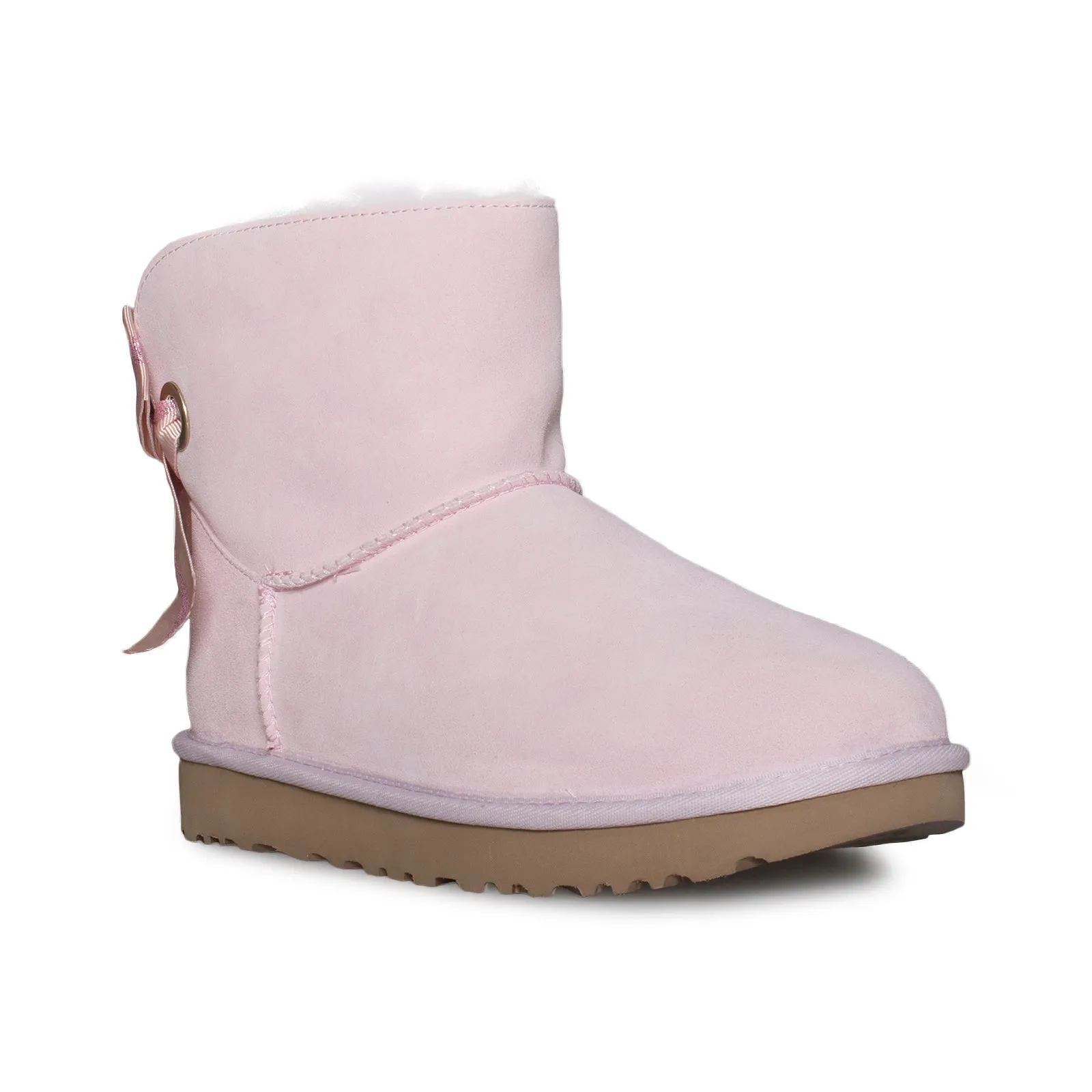 UGG Customizable Bailey Bow Mini Seashell Pink Boots - Women's