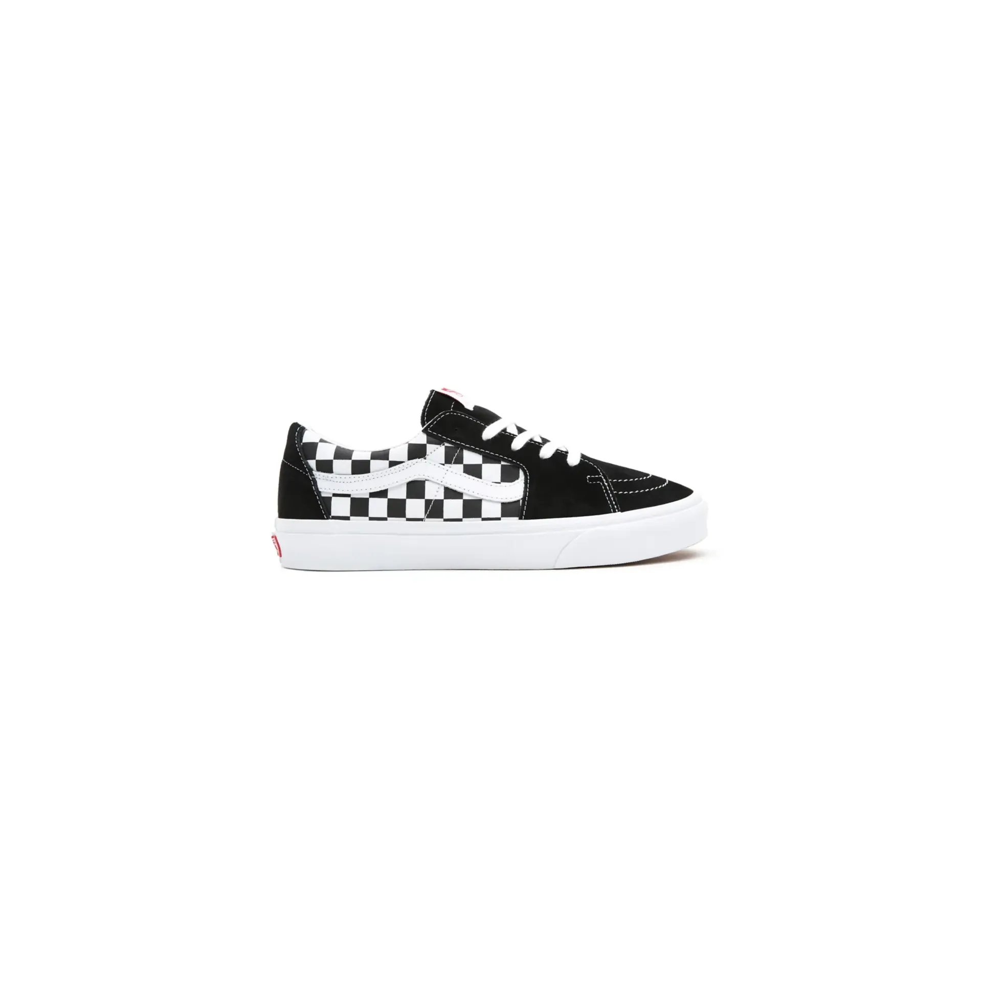 Vans Unisex Sk8 Low Shoes - Black / Checkerboard